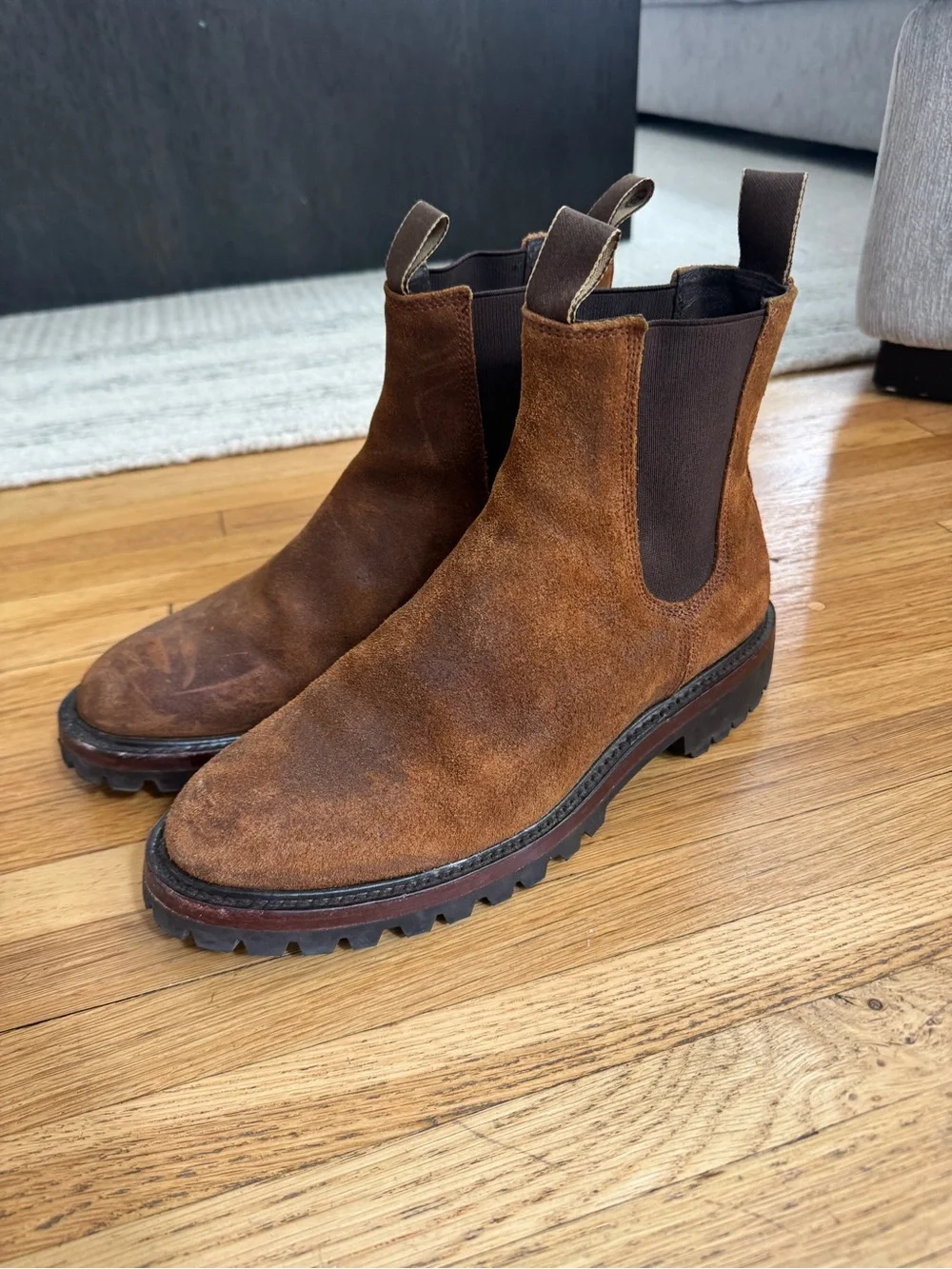Taylor Stitch Ranch Boot in Redwood Waxed Sued